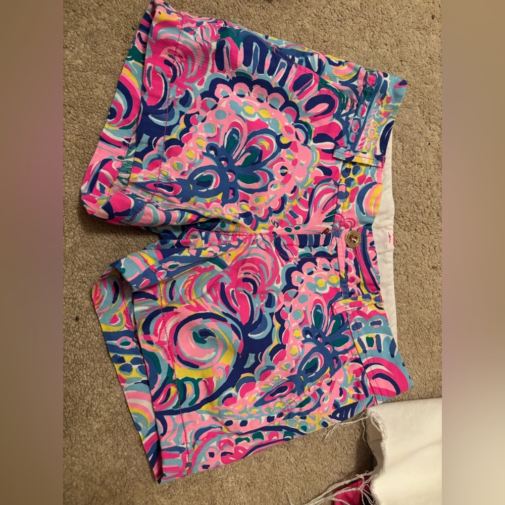 Lilly Pulitzer Pink and Blue Women's Shorts